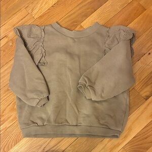 H&M Ruffle Sleeve Sweatshirt